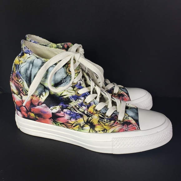 floral wedge converse